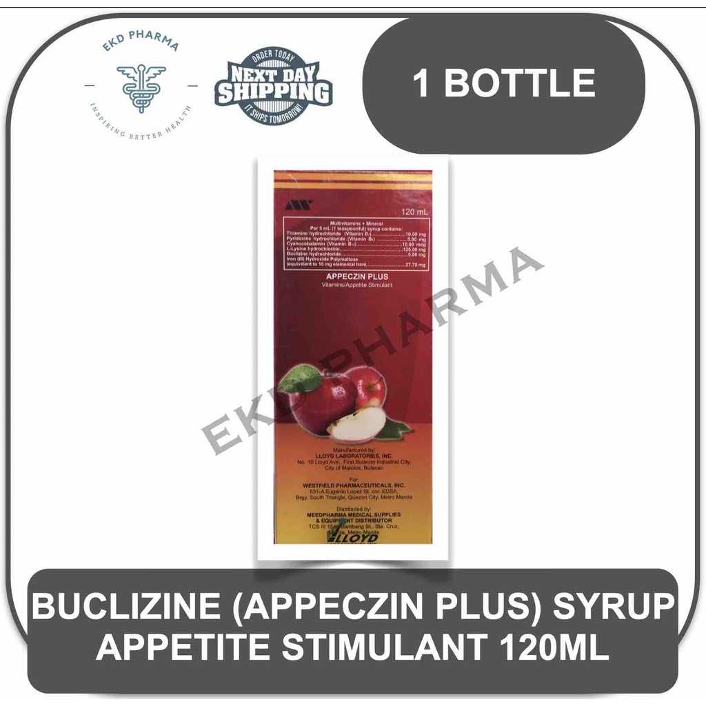 APPECZIN PLUS / IROPLUS Vitamin + Iron + Lysine + Buclizine