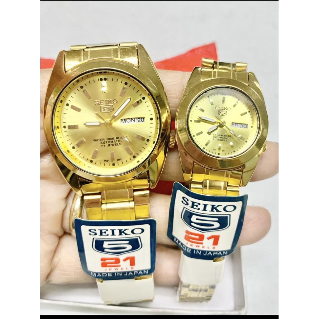 Forkludret linje hjem casio watch❅⊕❂◘Seiko 5 Couple Automatic Hand Movement watch 100% Waterproof  2pcs | Shopee Philippines