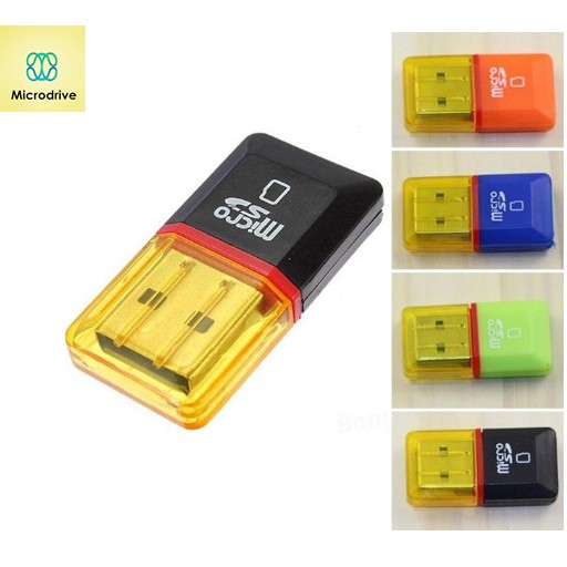 USB 2.0 Mini Micro SD TF Card Reader Adapter Memory TFlash Card Reader