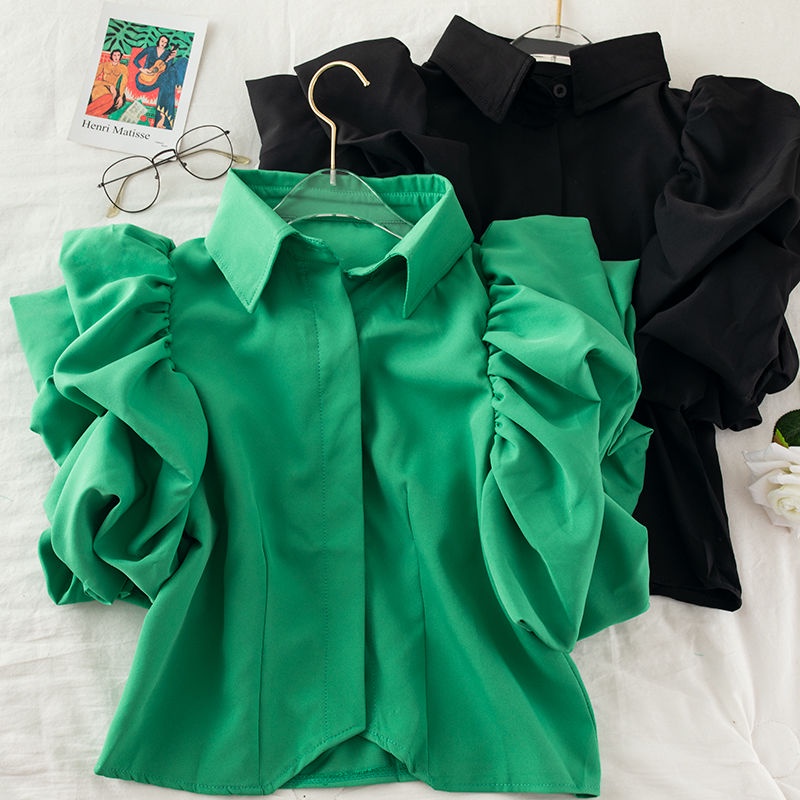 large-size-women-s-summer-shirt-women-s-new-puff-sleeve-shirt-top