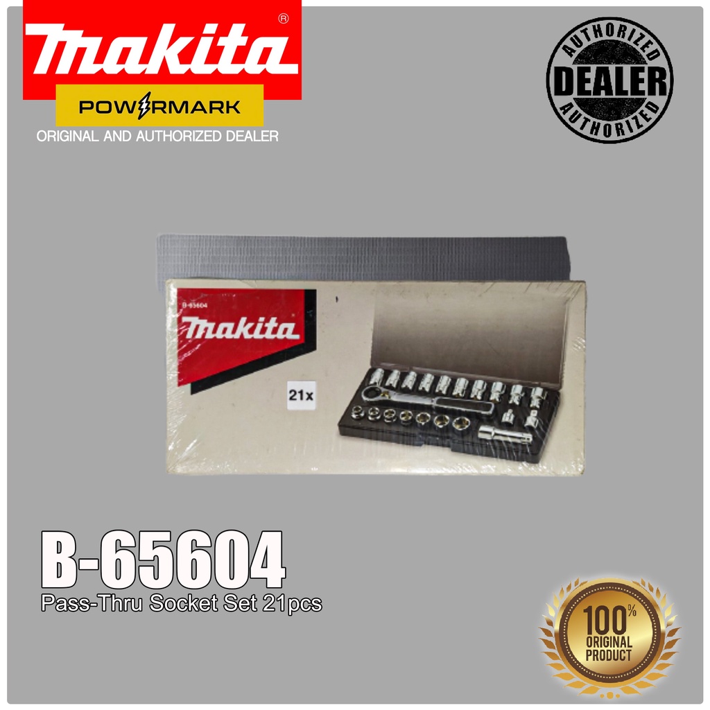 MAKITA B-65604 Pass-Thru Socket Set 21pcs. [POWERMARK | MAC] | Shopee ...