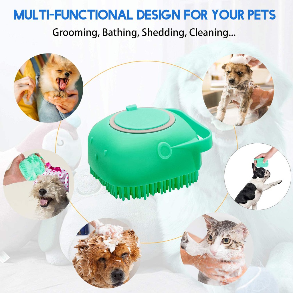 Big Dog Grooming Brush In Dog Bath Brush With Built-in