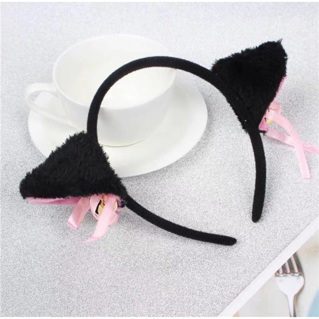 Cute Japanese Cat Ear Headband Accessories Gift Shopee Philippines