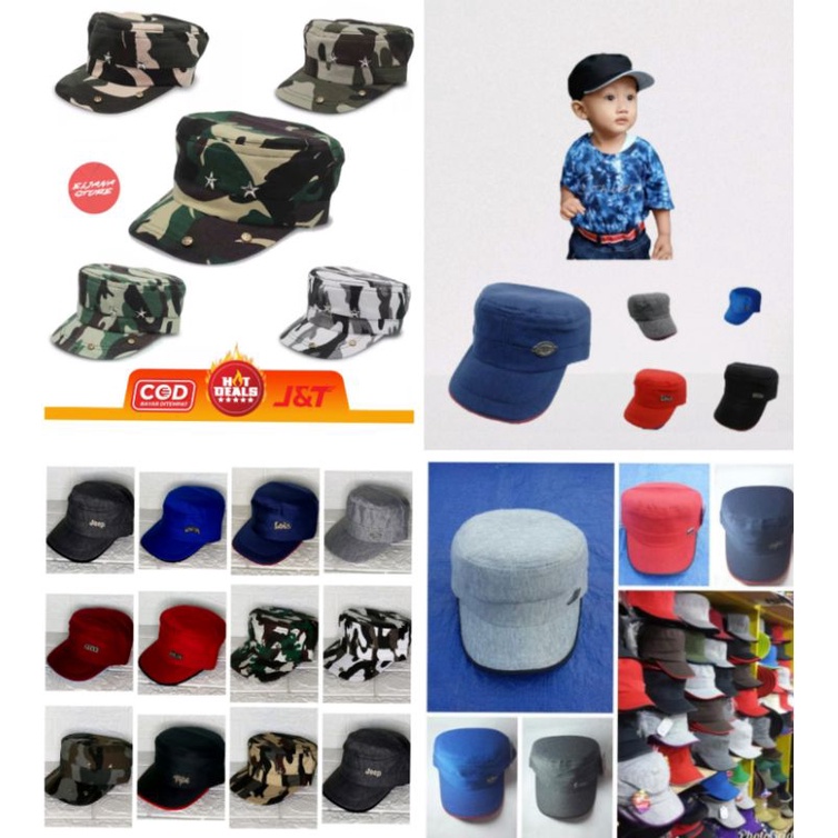 Children's commando motif hat, children's camouflage commando hat ...