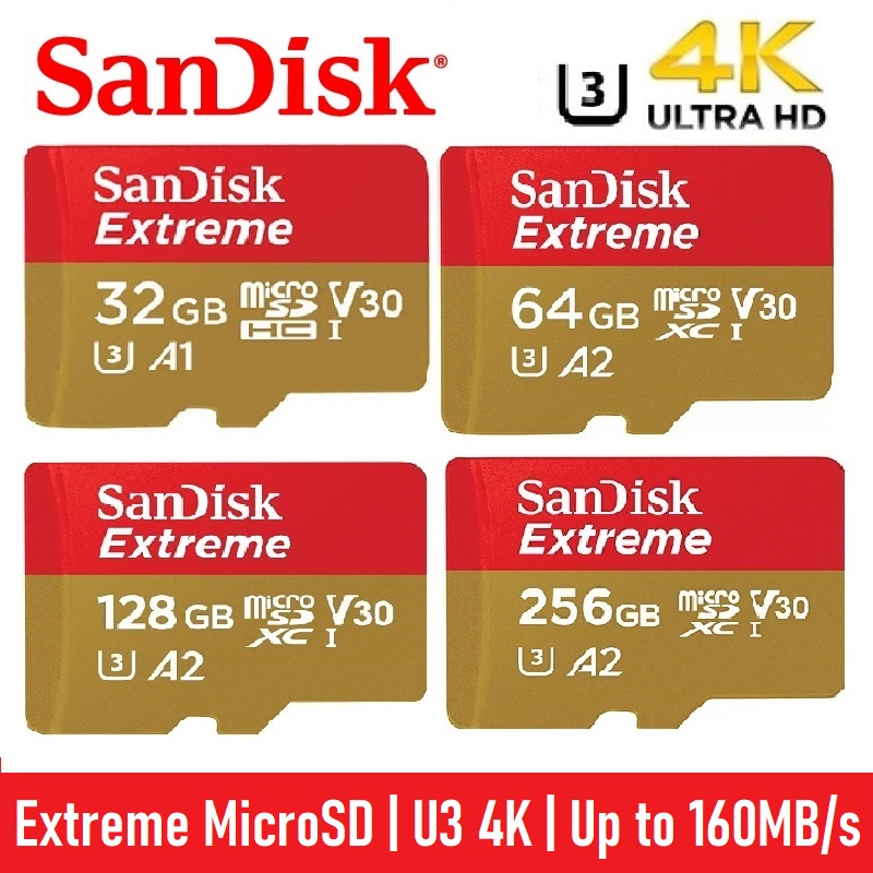 SanDisk Ultra 128GB 256GB 400GB 512GB 1TB Micro SDXC A1 Series micro SD