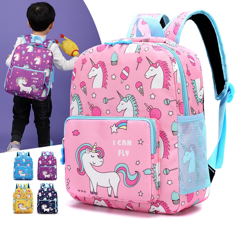 Cartoon Kids Unicorn Bagpack Canvas Unicorn Bag For Kids Girl Backpack For  Kids School Bags Smiggle Korean Styple SchoolBag