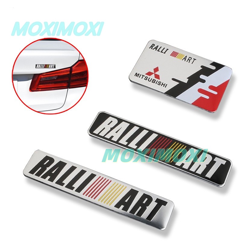 RALLIART Metal Emblem Stickers For Mitsubishi Xpander Mirage G4 L300 ...