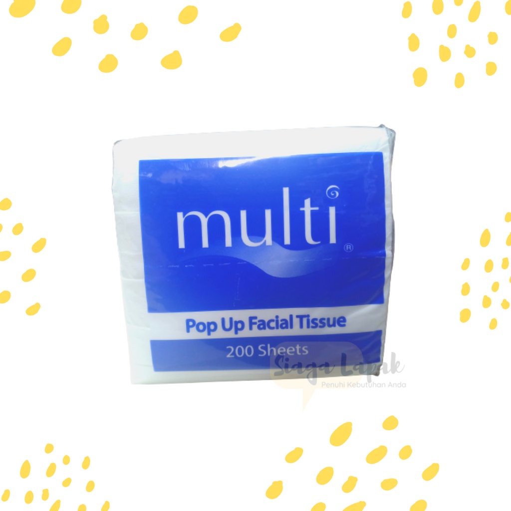 Multi Tissue 200 sheets Facial Tissue Pop Up sheet | Shopee Philippines