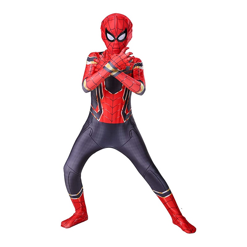 Children Raimi Spiderman Costume Cosplay Man Halloween Costume Jumpsuit ...