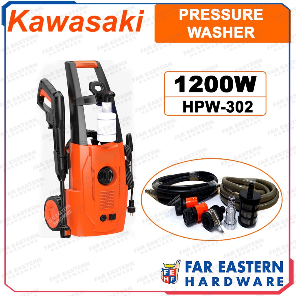 KAWASAKI Pressure Washer Water Sprayer 1200W HPW302 Shopee Philippines