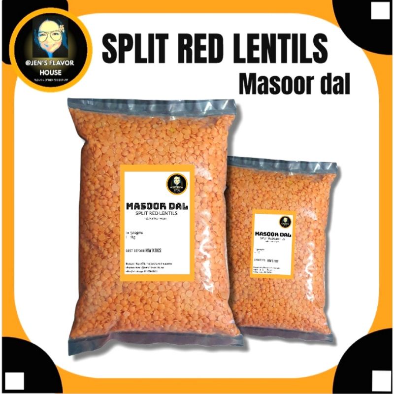 Split red lentils Masoor dal 1kg/500g | Shopee Philippines