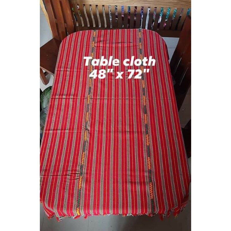 inabel table cloth long handwoven fabric native ethnic design | Shopee ...