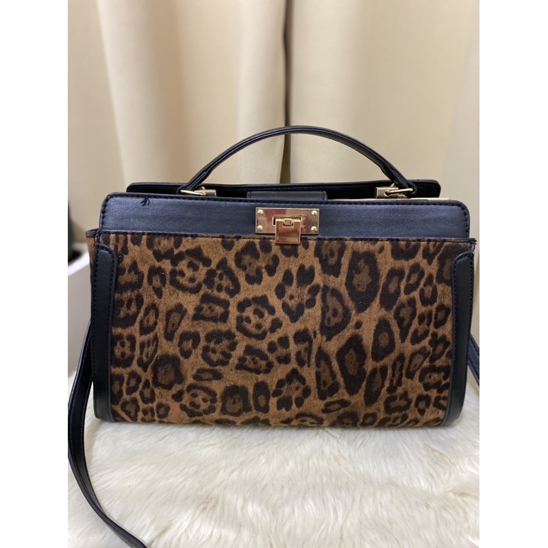 Aldo Leopard handbag with sling