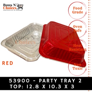 Buns N' Choices] 11550 - 8x8 Square Aluminum Foil Pan with Plastic Lids 10  Sets