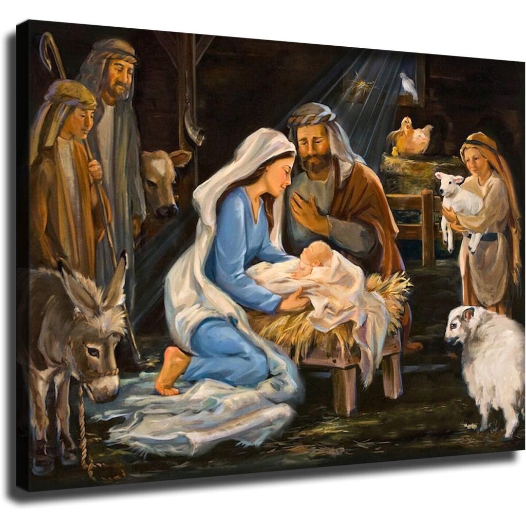 Nativity Paintings for Living Room Bedroom Canvas Wall Art Decor Canvas ...