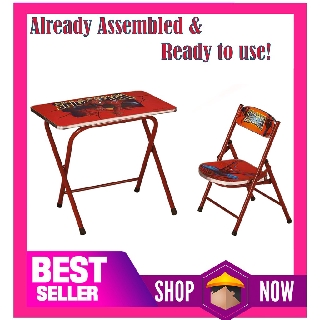 Spiderman folding table 2024 and chair set