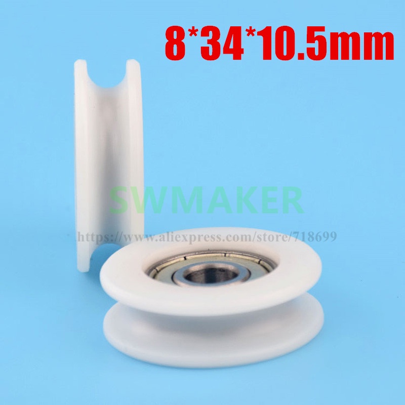 1pcs 8*34*10.5mm bearing pulley, roller, bathroom / door and window