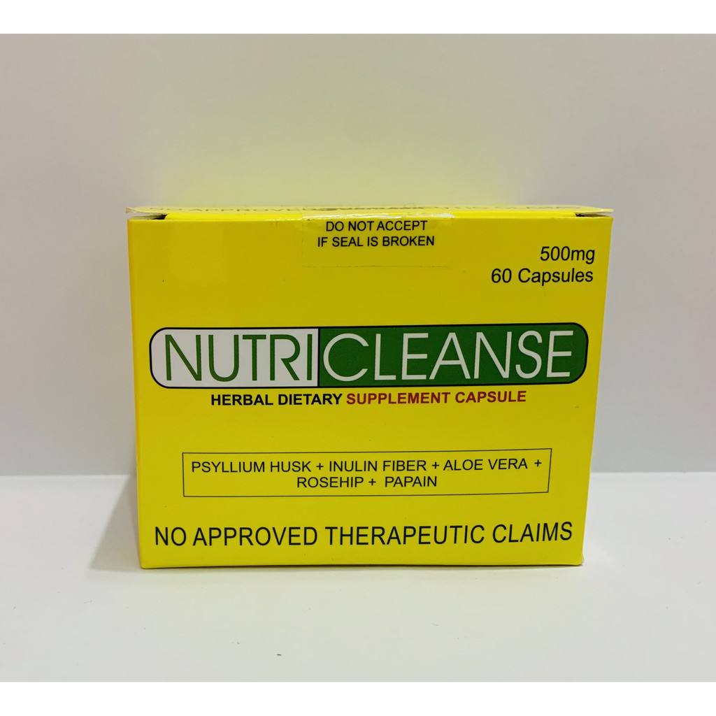 Nutricleanse Herbal Dietary Supplement Capsule 500mg Shopee Philippines