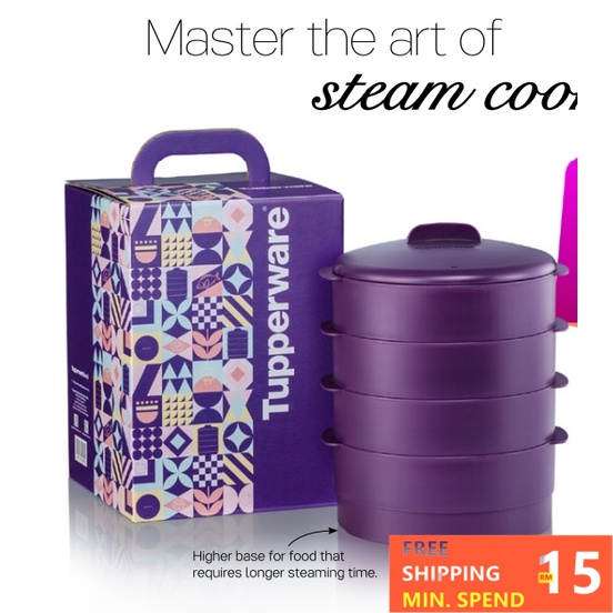 Tupperware Steam It 4 Layers / Steamable Snack Cup 110ml / Modular ...