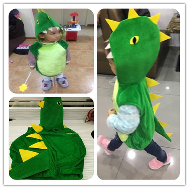 Children's animal clothes, little dinosaur cartoon clothes, male and female baby kindergarten