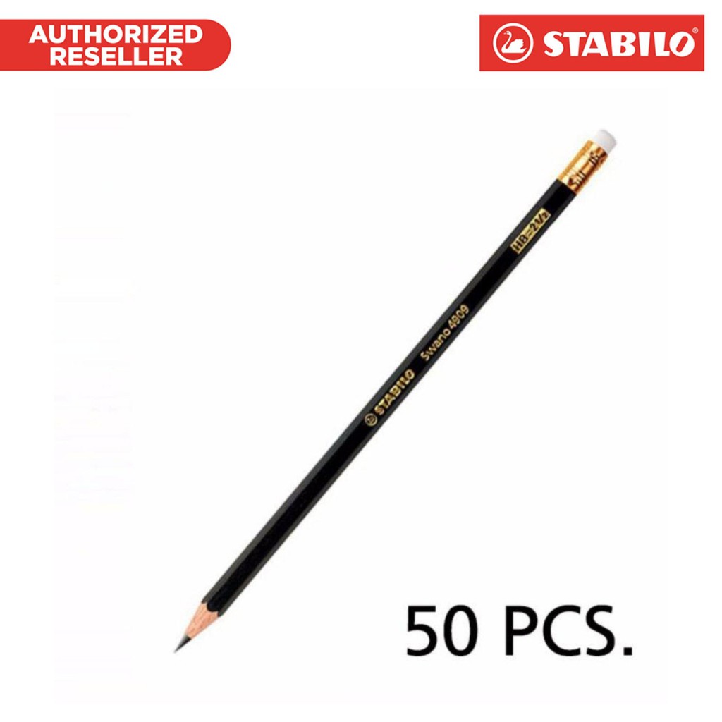 Graphite pencil STABILO Swano - degree HB + eraser