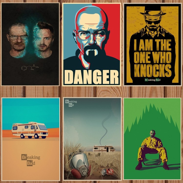Breaking Bad movie retro Poster Vintage Kraft Paper Retro Posters wall ...