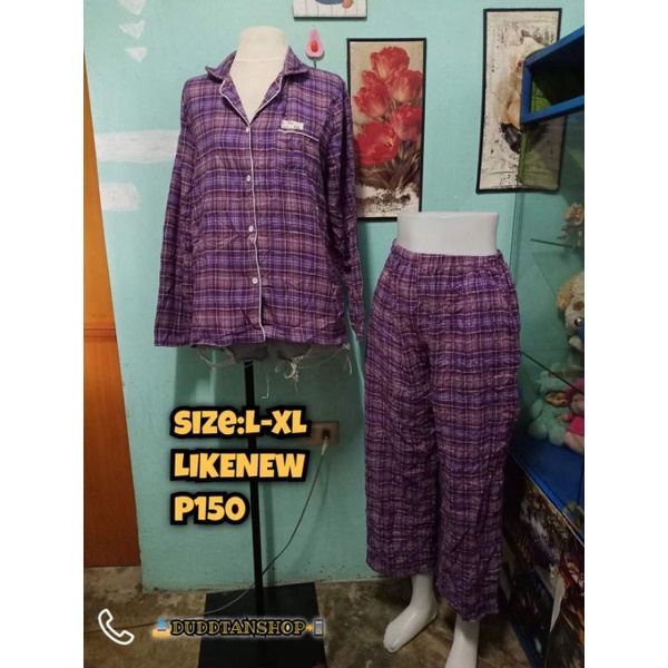 Terno Sleepwear(violet) | Shopee Philippines