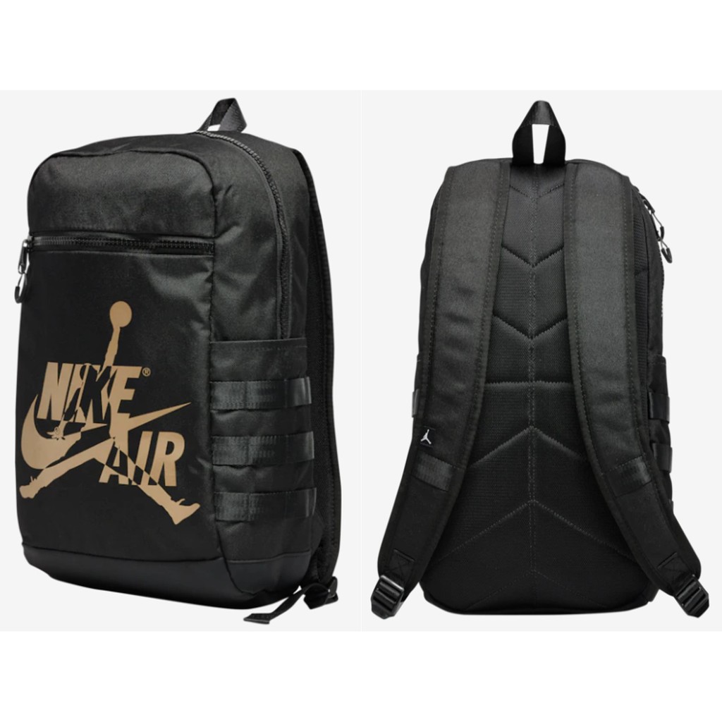 Jordan Jumpman Classic Backpack Black Gold White Shopee Philippines