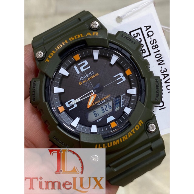 Tough solar clearance illuminator watch