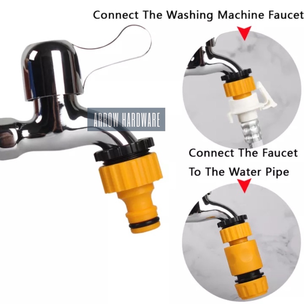 1/2 Female Adapter - Reducer and Standard Hose Connector Hose Fitting Quick  Water Connector