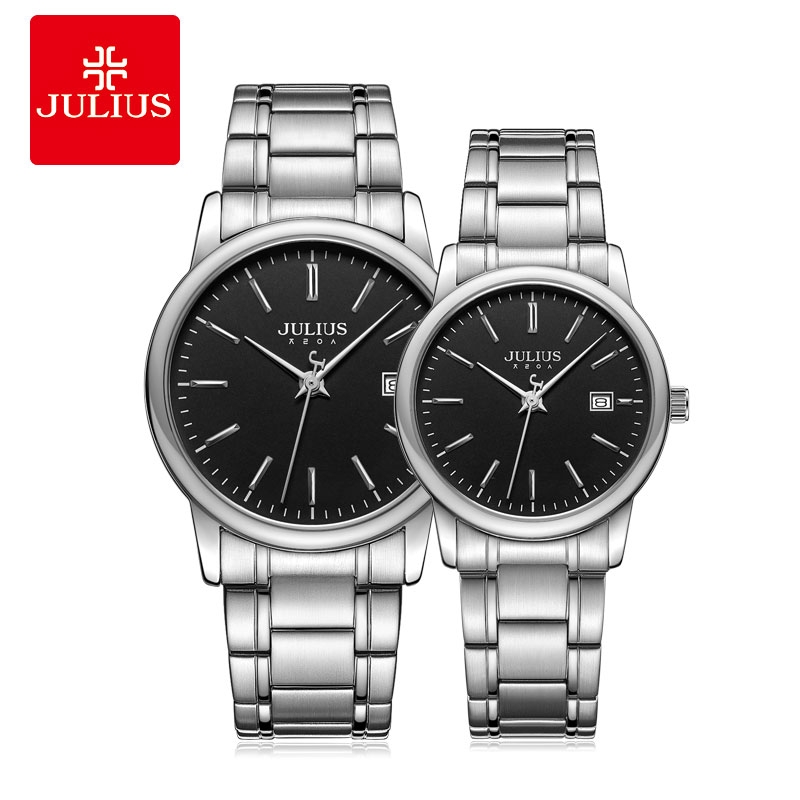 JULIUS Korean Authentic All Metal Couple Watch A-1205 | Shopee Philippines