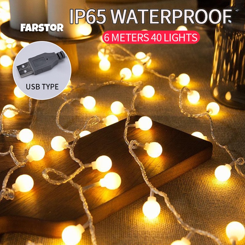 USB String Lights Decorative Lights 3M/6M for Indoor Outdoor Patio