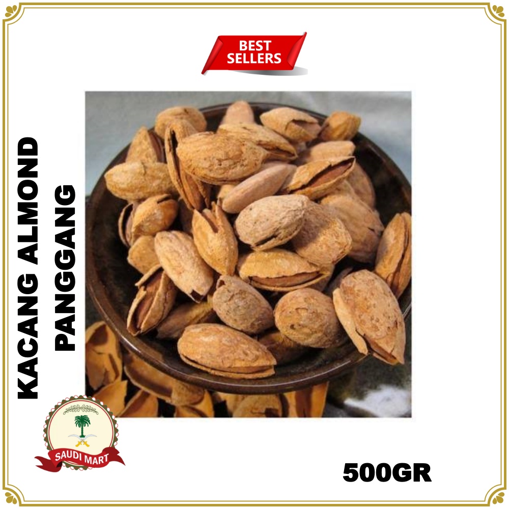 Savory and crunchy Roasted almonds 500gr (grilled/Roasted) | Shopee ...