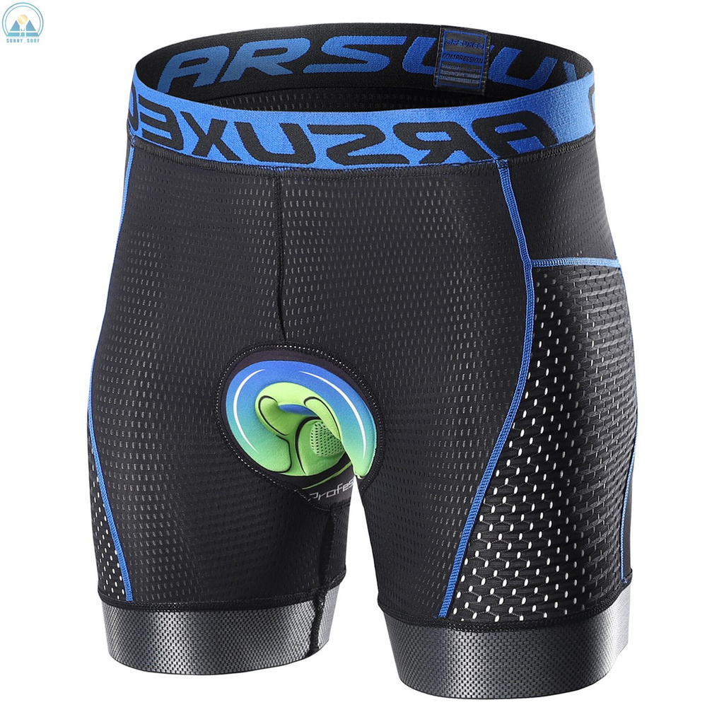 Men Cycling Underwear Shorts Lightweight Breathable 5D Padded MTB