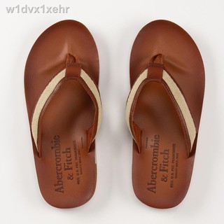 ♧❈✇Abercrombie Fitch men s leather flip flop soft clip Foot slippers sandals  AF