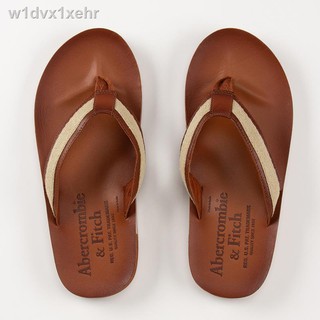 Abercrombie and fitch leather flip online flops