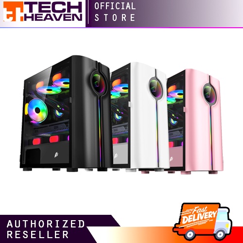 COMPUTER CASE 1STPLAYER INFINITE SPACE IS3 MID-TOWER GAMING CASE W/ LED ...