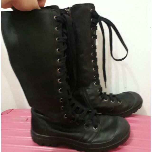 Palladium knee store high boots