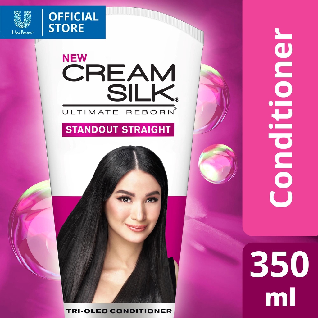 Cream Silk Hair Reborn Conditioner Standout Straight With Frizz Defense Complex 350ml Shopee