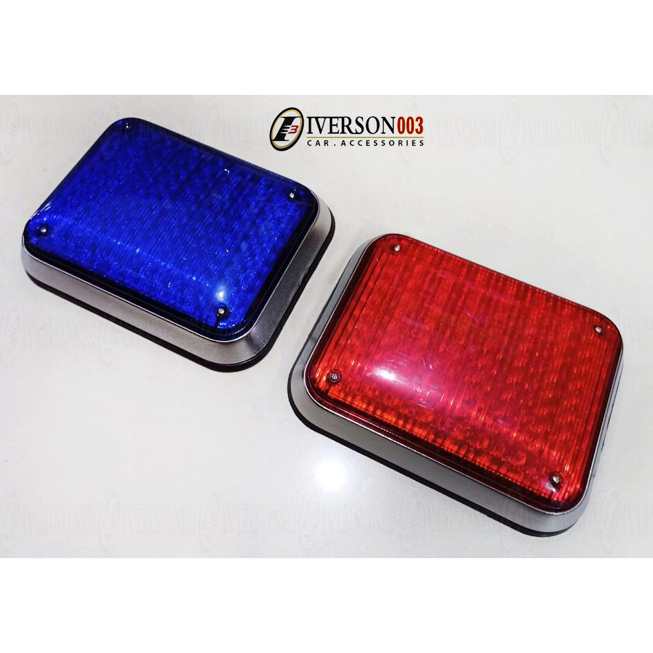 Square Bar Blinker (Blue/Red) | Shopee Philippines