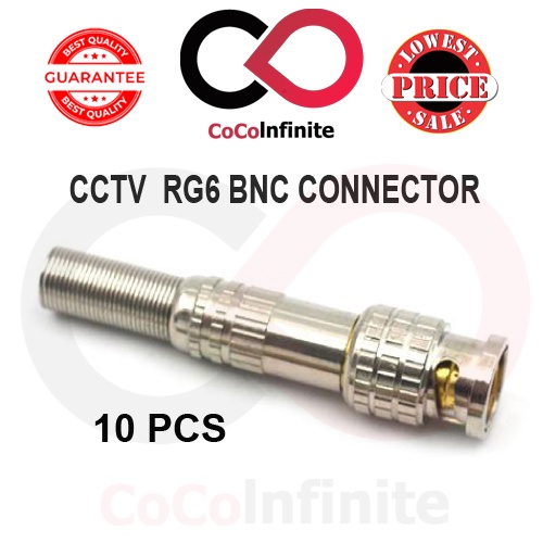 CCTV RG6 BNC CONNECTOR Shopee Philippines