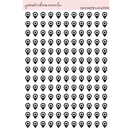 Planner Sticker Icons - Favorite Location | Shopee Philippines