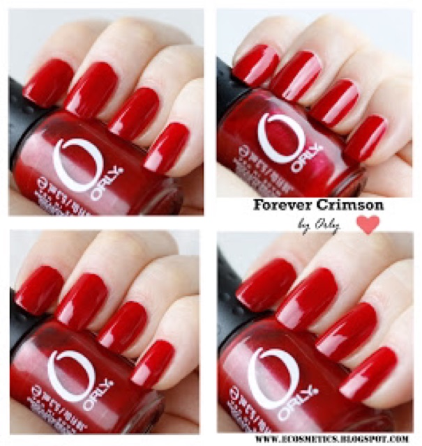 Authentic Orly Red Flare Lacquer 0.6oz / Gel 0.3oz