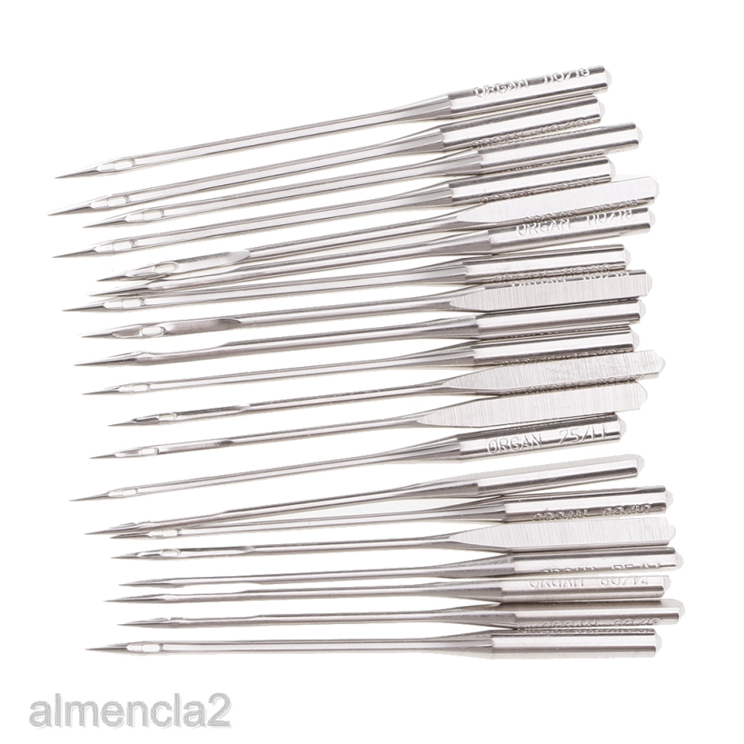 20pcs Stainless Steel Domestic Sewing Machine Needles Pins Size 80/12
