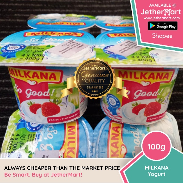 PAUBOS SALE Milkana Yogurt 100g Strawberry or Mixed Berries May 2023