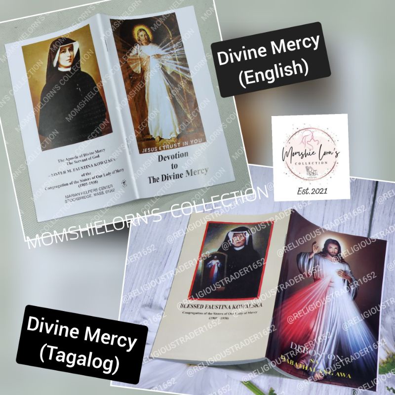 Devotion to Divine Mercy Prayer booklet Tagalog & English Shopee
