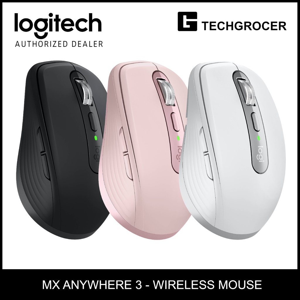 Logitech MX Anywhere 3 Compact Performance Mouse Wireless Comfort