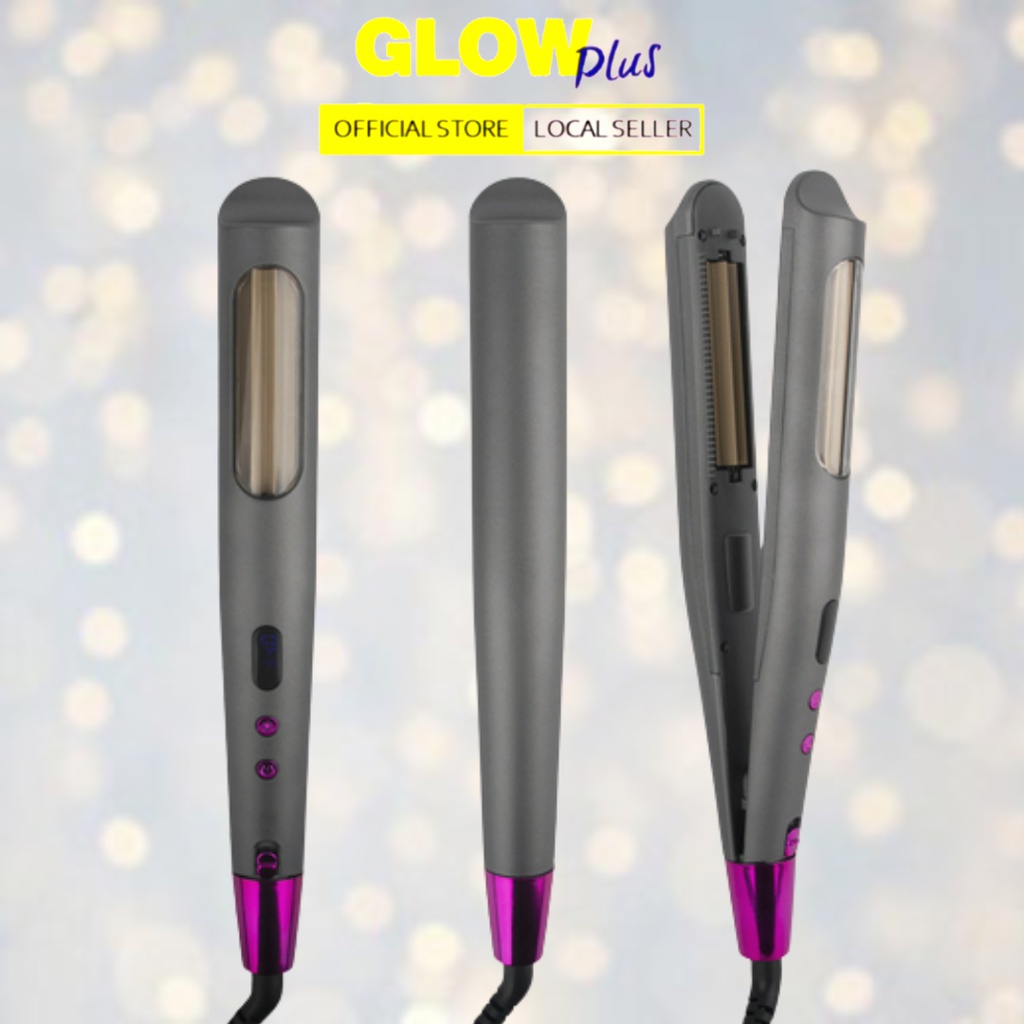 LCD Automatic Rotating Hair Crimper Ion Auto Crimping Corrugated Iron ...