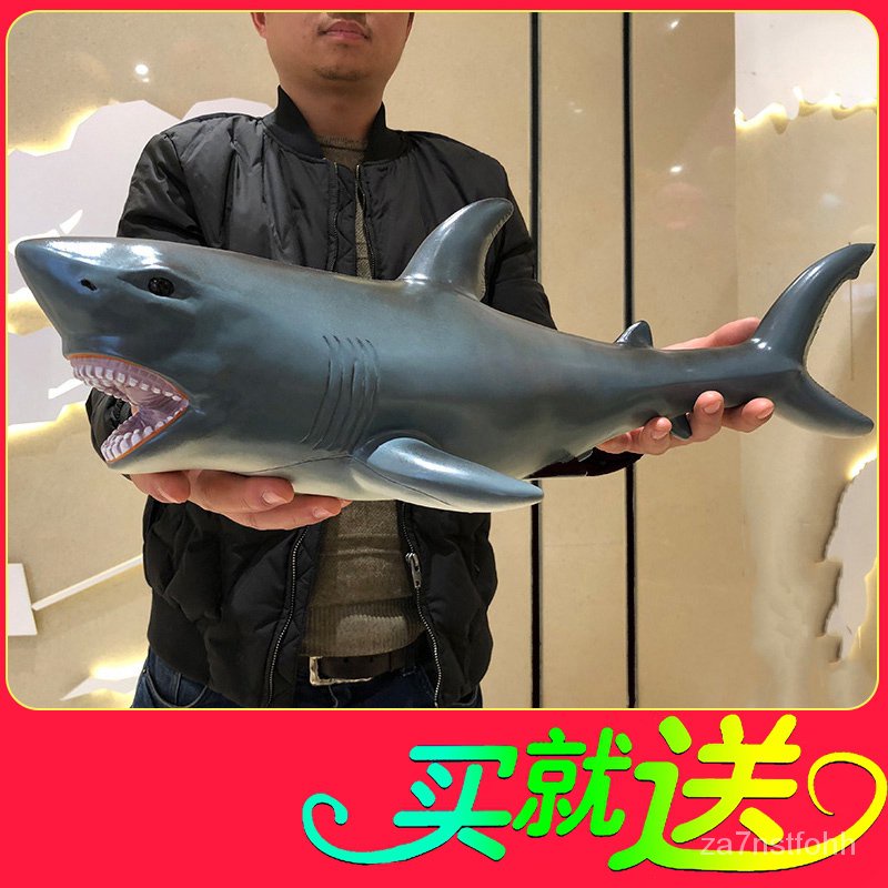 Oversized Soft Shark Megalodon Shark Toy Model Sea Life Animal World 