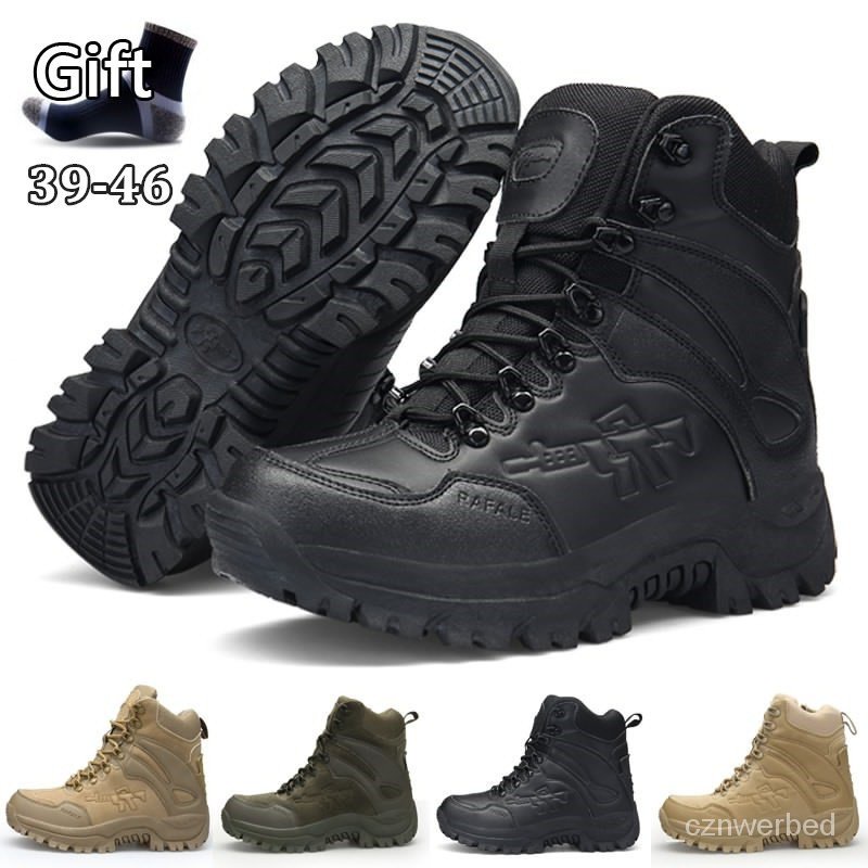 ins 2019 Men Army boots High top tactical shoes combat boots